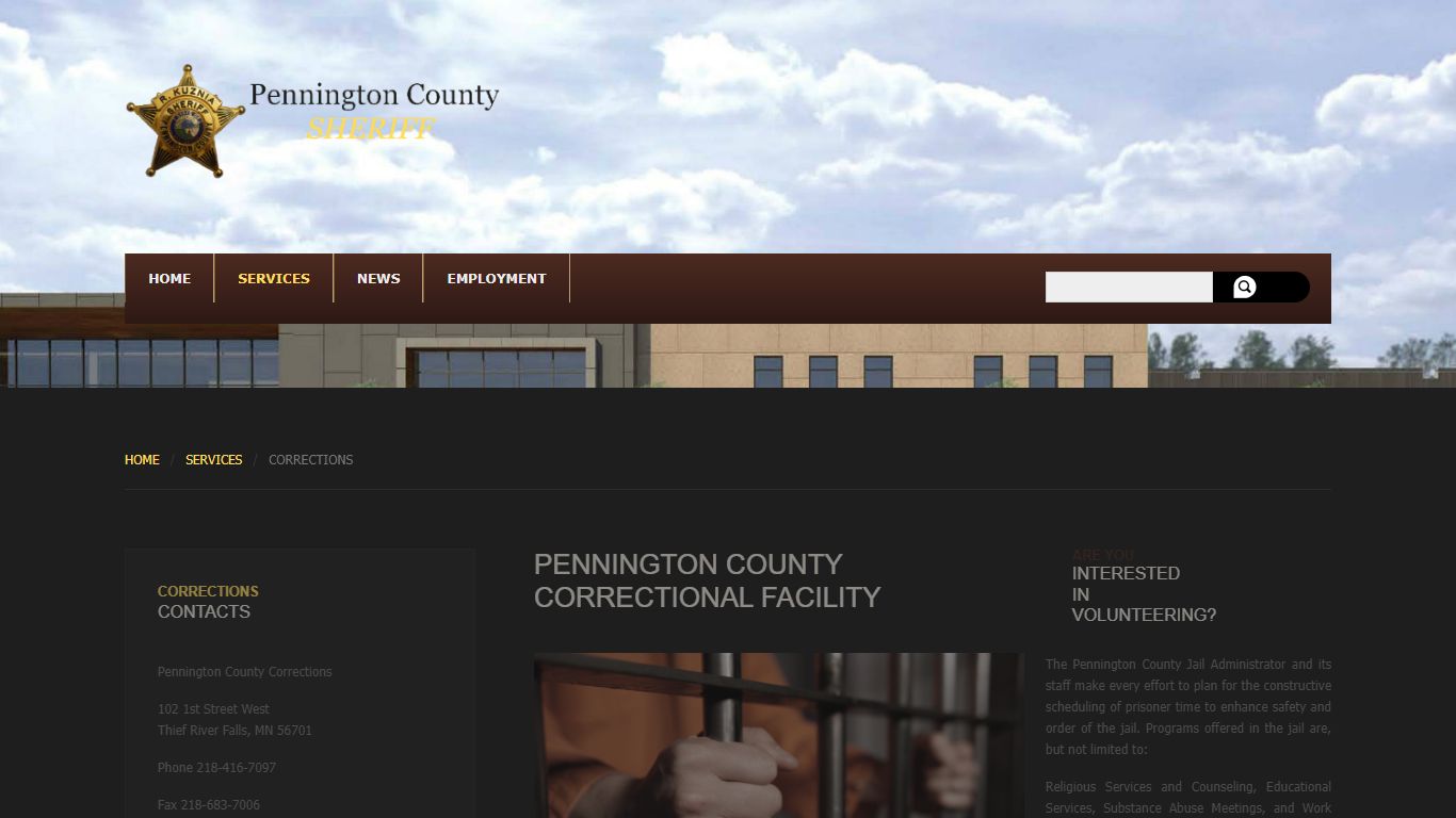 Corrections - Pennington County Sheriff's Office