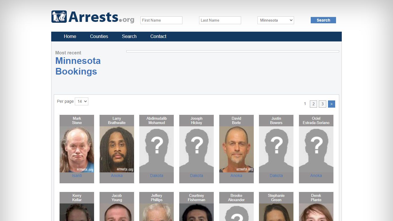 Minnesota Arrests and Inmate Search